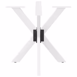 cm) vidaXL Dining Table Legs Spider Shape Desk Legs Furniture Legs 2 pcs Steel - white, 85 x 85 x (72-73