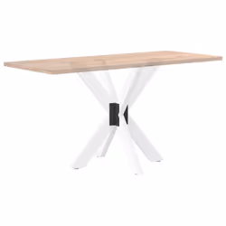 cm) vidaXL Dining Table Legs Spider Shape Desk Legs Furniture Legs 2 pcs Steel - white, 85 x 85 x (72-73 - Additional view 5