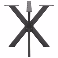 cm) vidaXL Dining Table Legs Spider Shape Desk Legs Furniture Legs 2 pcs Steel - anthracite, 85 x 85 x (72-73