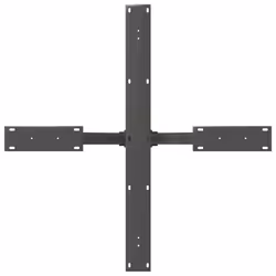 cm) vidaXL Dining Table Legs Spider Shape Desk Legs Furniture Legs 2 pcs Steel - anthracite, 85 x 85 x (72-73 - Additional view 4