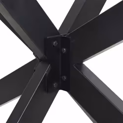 cm) vidaXL Dining Table Legs Spider Shape Desk Legs Furniture Legs 2 pcs Steel - anthracite, 85 x 85 x (72-73 - Additional view 7
