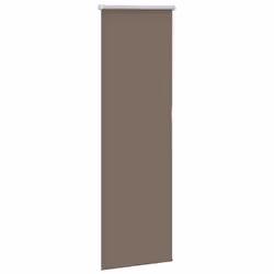 vidaXL Roller Blind Blackout Coffee 65x130 cm Fabric Width 60.7 cm Polyester - 40 x 130 cm