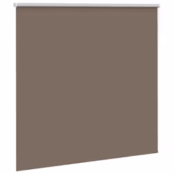 vidaXL Roller Blind Blackout Coffee 65x130 cm Fabric Width 60.7 cm Polyester - 145 x 130 cm
