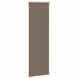 vidaXL Roller Blind Blackout Coffee 65x130 cm Fabric Width 60.7 cm Polyester - 50 x 175 cm