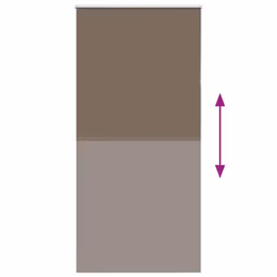 vidaXL Roller Blind Blackout Coffee 65x130 cm Fabric Width 60.7 cm Polyester - 115 x 210 cm - Additional view 4