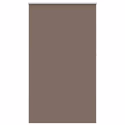 vidaXL Roller Blind Blackout Coffee 65x130 cm Fabric Width 60.7 cm Polyester - 125 x 210 cm