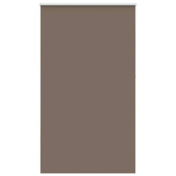 vidaXL Roller Blind Blackout Coffee 65x130 cm Fabric Width 60.7 cm Polyester - 125 x 210 cm