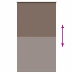 vidaXL Roller Blind Blackout Coffee 65x130 cm Fabric Width 60.7 cm Polyester - 130 x 210 cm - Additional view 4