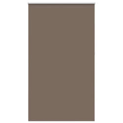 vidaXL Roller Blind Blackout Coffee 65x130 cm Fabric Width 60.7 cm Polyester - 135 x 210 cm
