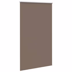 vidaXL Roller Blind Blackout Coffee 65x130 cm Fabric Width 60.7 cm Polyester - 135 x 210 cm