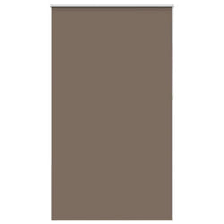 vidaXL Roller Blind Blackout Coffee 65x130 cm Fabric Width 60.7 cm Polyester - 140 x 210 cm