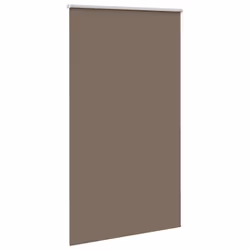 vidaXL Roller Blind Blackout Coffee 65x130 cm Fabric Width 60.7 cm Polyester - 140 x 210 cm