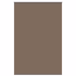 vidaXL Roller Blind Blackout Coffee 65x130 cm Fabric Width 60.7 cm Polyester - 155 x 210 cm