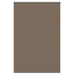 vidaXL Roller Blind Blackout Coffee 65x130 cm Fabric Width 60.7 cm Polyester - 155 x 210 cm