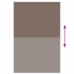 vidaXL Roller Blind Blackout Coffee 65x130 cm Fabric Width 60.7 cm Polyester - 165 x 210 cm - Additional view 4