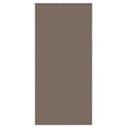 vidaXL Roller Blind Blackout Coffee 65x130 cm Fabric Width 60.7 cm Polyester - 105 x 230 cm