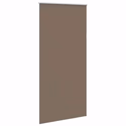 vidaXL Roller Blind Blackout Coffee 65x130 cm Fabric Width 60.7 cm Polyester - 115 x 230 cm