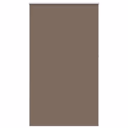 vidaXL Roller Blind Blackout Coffee 65x130 cm Fabric Width 60.7 cm Polyester - 125 x 230 cm