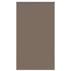 vidaXL Roller Blind Blackout Coffee 65x130 cm Fabric Width 60.7 cm Polyester - 130 x 230 cm