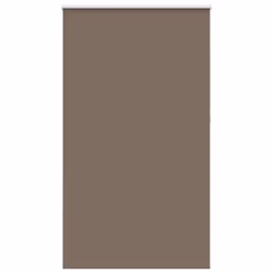 vidaXL Roller Blind Blackout Coffee 65x130 cm Fabric Width 60.7 cm Polyester - 140 x 230 cm