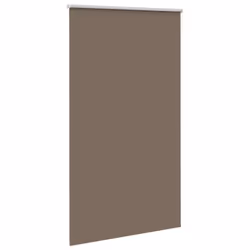 vidaXL Roller Blind Blackout Coffee 65x130 cm Fabric Width 60.7 cm Polyester - 140 x 230 cm