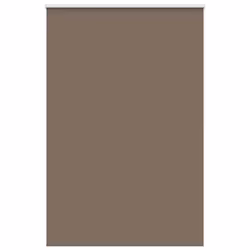 vidaXL Roller Blind Blackout Coffee 65x130 cm Fabric Width 60.7 cm Polyester - 155 x 230 cm