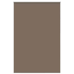 vidaXL Roller Blind Blackout Coffee 65x130 cm Fabric Width 60.7 cm Polyester - 155 x 230 cm