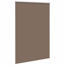 vidaXL Roller Blind Blackout Coffee 65x130 cm Fabric Width 60.7 cm Polyester - 155 x 230 cm