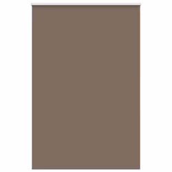 vidaXL Roller Blind Blackout Coffee 65x130 cm Fabric Width 60.7 cm Polyester - 165 x 230 cm
