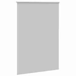 vidaXL Roller Blind Blackout Fabric Polyester - light grey, 100 x 175 cm