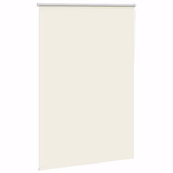 vidaXL Roller Blind Blackout Fabric Polyester - off white, 100 x 130 cm