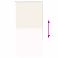 vidaXL Roller Blind Blackout Off White 75x230 cm Fabric Width 70.7 cm Polyester - off white, 80 x 150 cm - Additional view 8