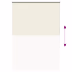 vidaXL Roller Blind Blackout Off White 110x150cm Fabric Width 105.7cm Polyester - Additional view 8
