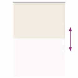 vidaXL Roller Blind Blackout Off White 115x150cm Fabric Width 110.7cm Polyester - Additional view 8