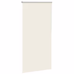 vidaXL Roller Blind Blackout Off White 75x230 cm Fabric Width 70.7 cm Polyester - off white, 70 x 175 cm