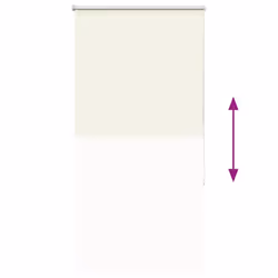 vidaXL Roller Blind Blackout Off White 75x230 cm Fabric Width 70.7 cm Polyester - off white, 75 x 175 cm - Additional view 8