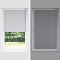 vidaXL Roller Blind Blackout Off White 135x175cm Fabric Width 131.6cm Polyester - Additional view 7