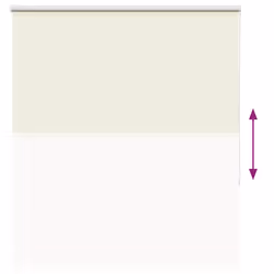 vidaXL Roller Blind Blackout Off White 135x175cm Fabric Width 131.6cm Polyester - Additional view 8