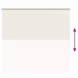 vidaXL Roller Blind Blackout Off White 160x175cm Fabric Width 156.6cm Polyester - Additional view 8