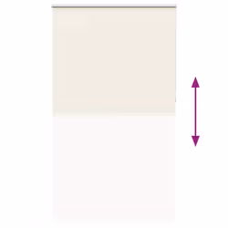 vidaXL Roller Blind Blackout Off White 135x210cm Fabric Width 131.6cm Polyester - Additional view 8