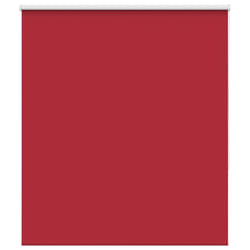 vidaXL Roller Blind Blackout Red 125x130 cm Fabric Width 121.6 cm Polyester