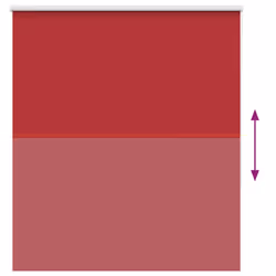 vidaXL Roller Blind Blackout Red 135x150 cm Fabric Width 131.6 cm Polyester - Additional view 4