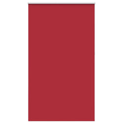 vidaXL Roller Blind Blackout Red 120x210 cm Fabric Width 116.6 cm Polyester