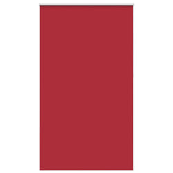 vidaXL Roller Blind Blackout Red 135x210 cm Fabric Width 131.6 cm Polyester