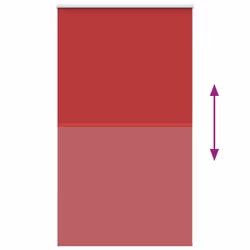vidaXL Roller Blind Blackout Red 135x230 cm Fabric Width 131.6 cm Polyester - Additional view 4