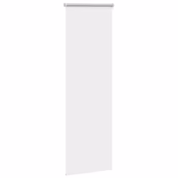 vidaXL Roller Blind Blackout Off White 45x175 cm Fabric Width 40.7 cm Polyester - white, 50 x 130 cm - Additional view 2