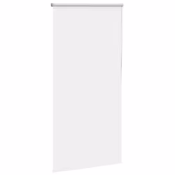 vidaXL Roller Blind Blackout Off White 75x230 cm Fabric Width 70.7 cm Polyester - white, 70 x 130 cm - Additional view 2