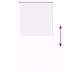 vidaXL Roller Blind Blackout Off White 75x230 cm Fabric Width 70.7 cm Polyester - white, 70 x 130 cm - Additional view 8