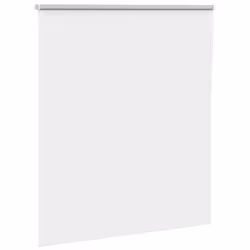 vidaXL Roller Blind Blackout White 120x150 cm Fabric Width 116.6 cm Polyester