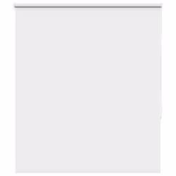 vidaXL Roller Blind Blackout White 130x150 cm Fabric Width 126.6 cm Polyester